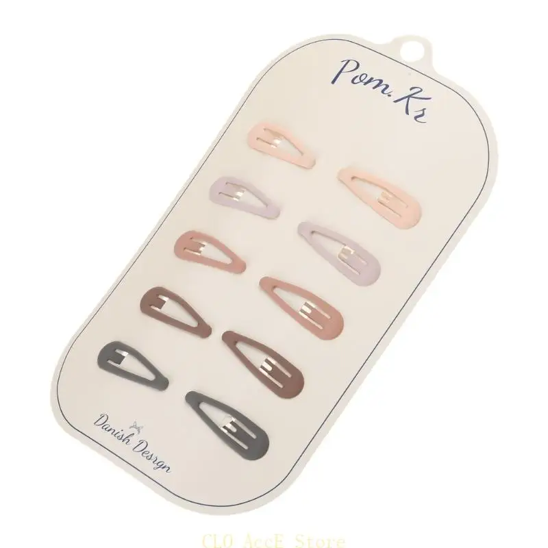 

16FE Fashionable Hair Clips for Girls Safe & Dependablle Hair Barrettes 10pcs/set