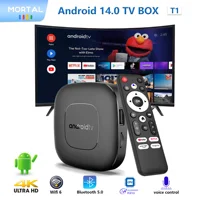 Mortal T1 Smart TV Box Home Theater Android 14 Allwinner H313 WIFI6 2G8G16G Bluetooth Soporte 4K TV gratis y en vivo Set Top Box