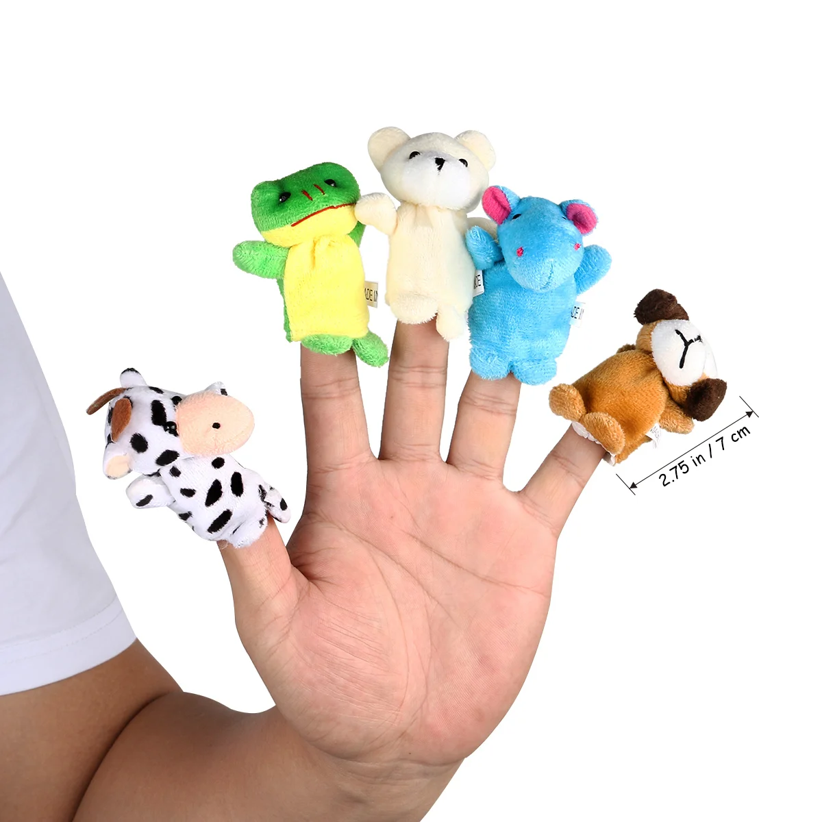 LEORX 10pcs Cartoon Animal Finger Puppets Dolls Props Toys (Random Pattern) Finger puppets for baby Finger puppets set