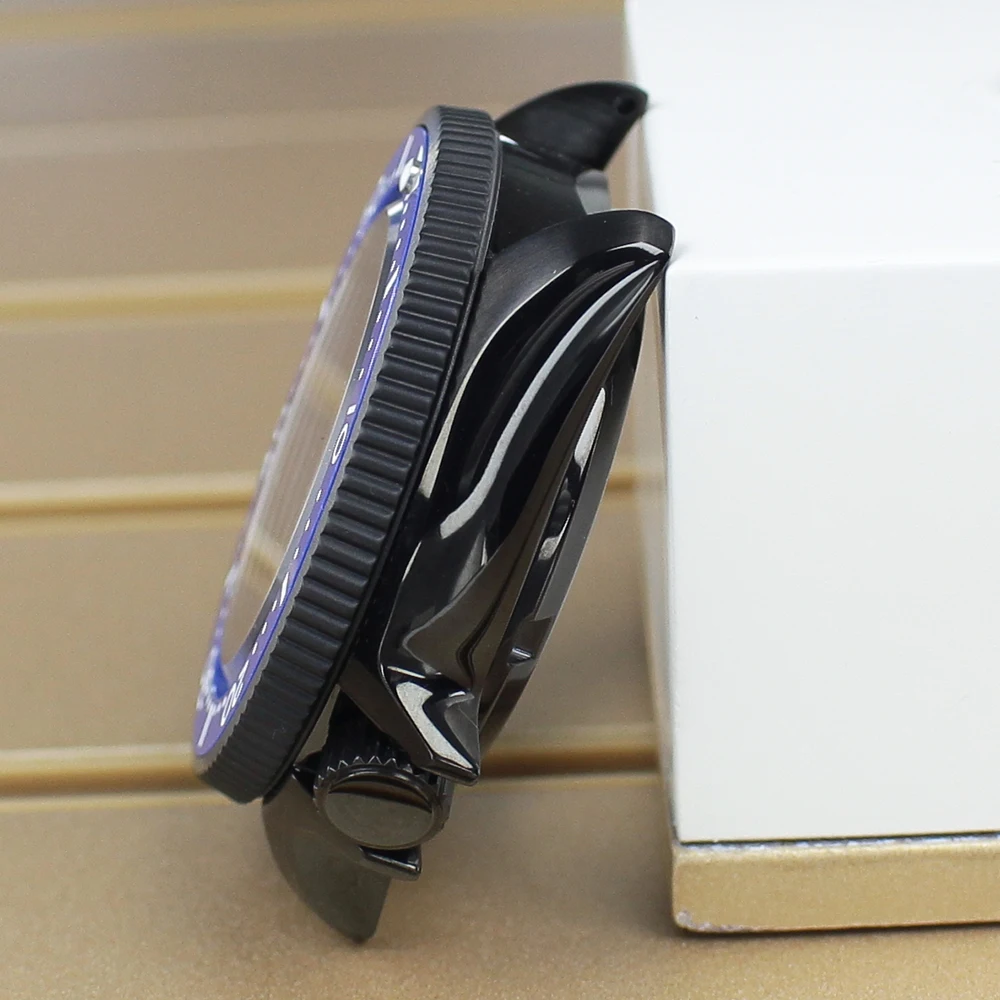 38 مللي متر ساعة رجالي حافظة السيراميك الحافة الياقوت ل Mod SKX013 Seiko NH35 NH36 NH38 NH34 حركة 28.5 مللي متر الطلب 120 نقرات ساعة أجزاء #5