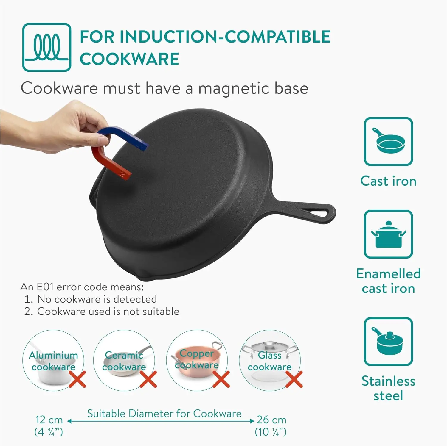 Navaris-Fogão Portátil Dupla Indução, Bancada Dupla, Queimador Elétrico, Topo de Cozinha, Prato Quente com 2 Fogões para Cozinhar