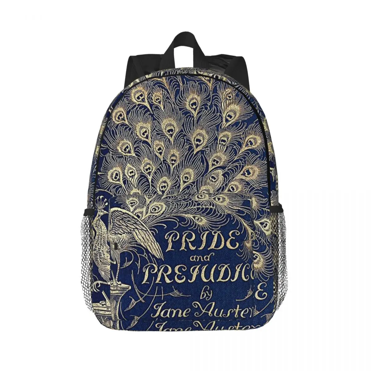 

Pride And Prejudice Peacock Edition Book Cover Backpack Hot Sale Daypack Boy Girl BookBag Shoulder Bags for Men Women School Bag