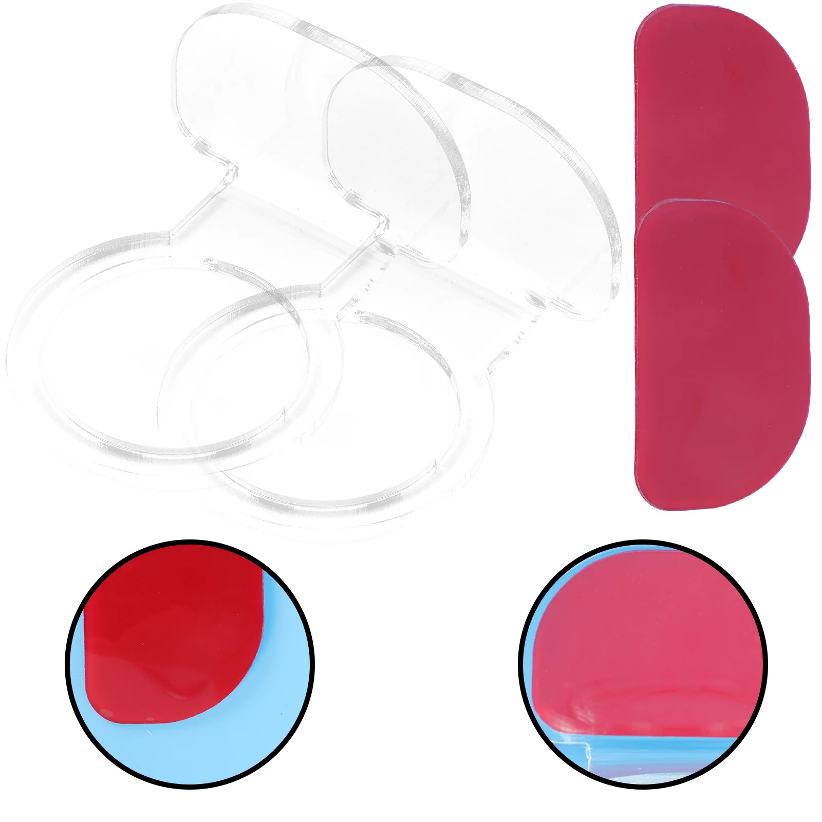 

2 Pcs Tennis Stand Storage Holder Display Acrylic Baseball Household