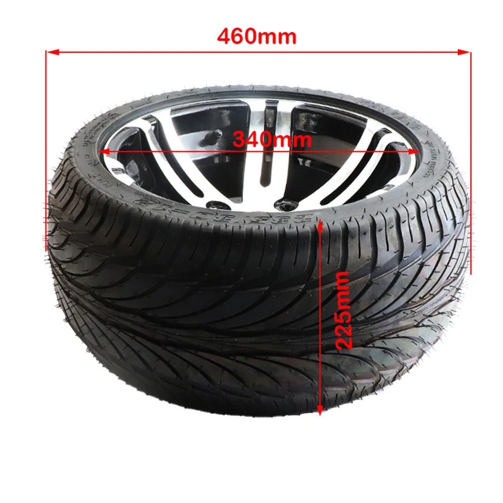 ATV 12-inch Tubeless Tire 235/30-12 Vacuum Tire with Alloy Rim for DIY KART KART Quad Bike Front and Rear Wheels 3