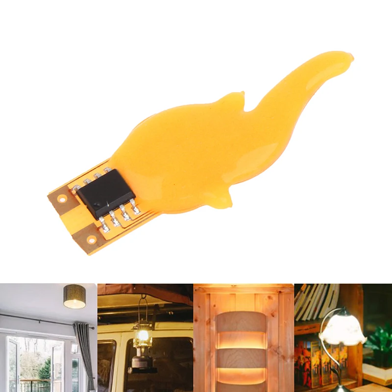 Lampu senter Cob Led 3V, filamen LED Edison, lampu dekorasi pesta ulang tahun Diode 2200K, aksesori lampu lilin DIY