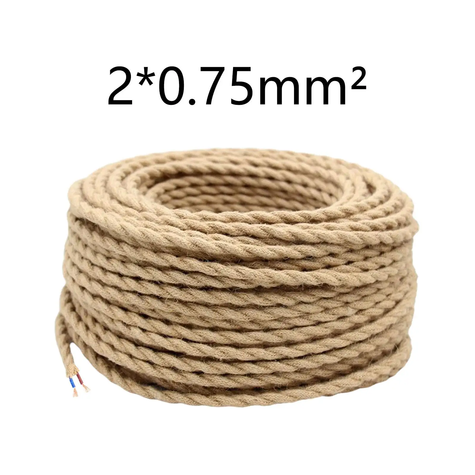 Fabric Electrical Cord Rope Wire Lamp Cord for Table Lamp Pendant Light Kits