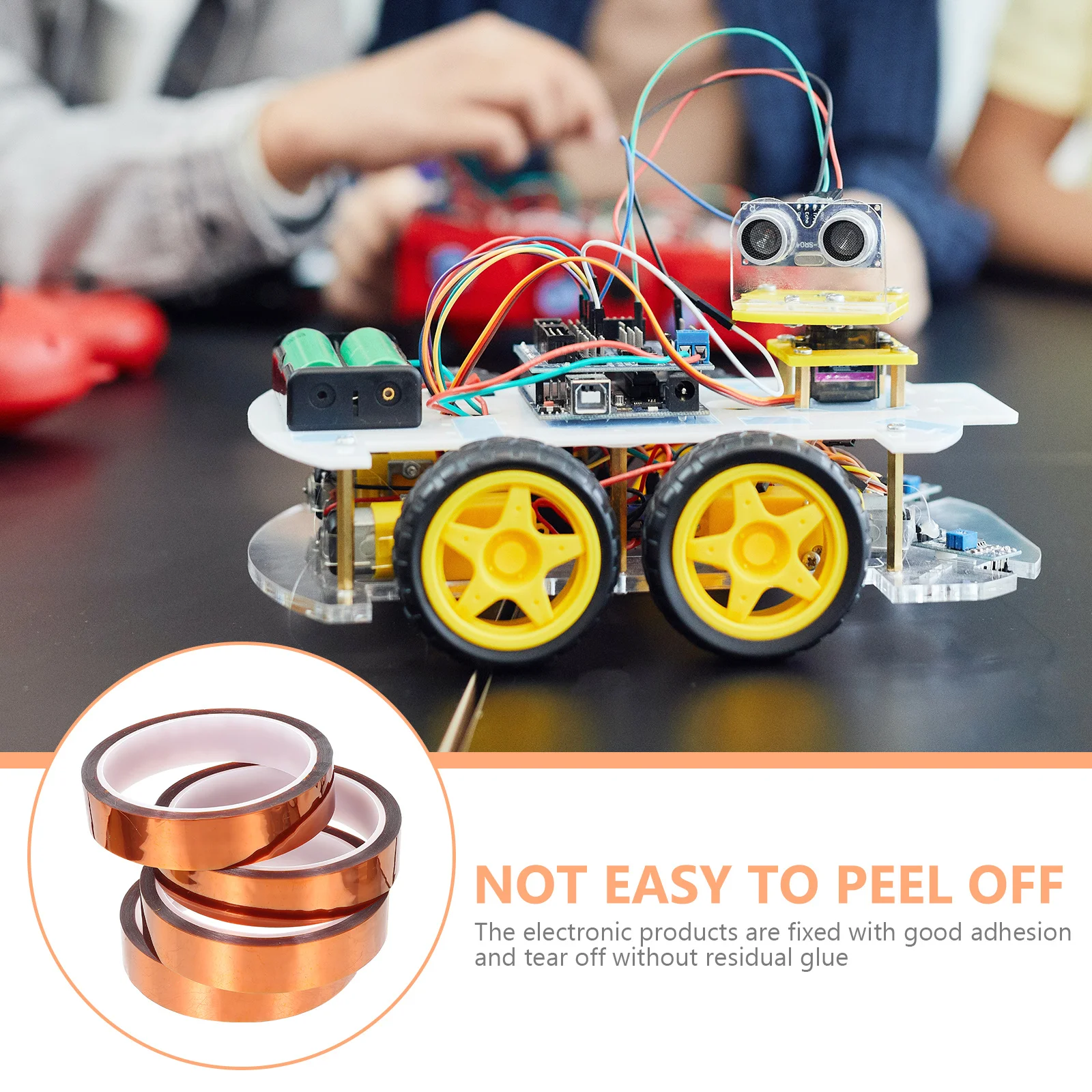 

4Pcs Heat Resistant Thermal Tape Non-Adhesion Easy to Peel Off Practical for Soldering Motors DIY Heat Tape Home Accessory