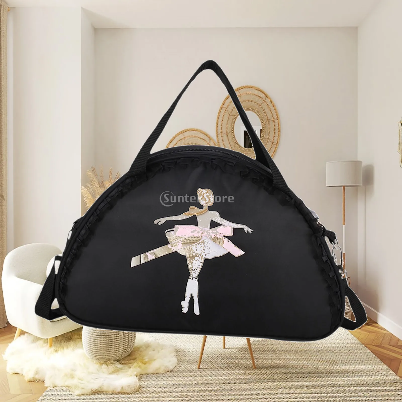 Cute Ballet Dance Bag Girls Duffle Bag for Latin Dance Sports Gymnastics