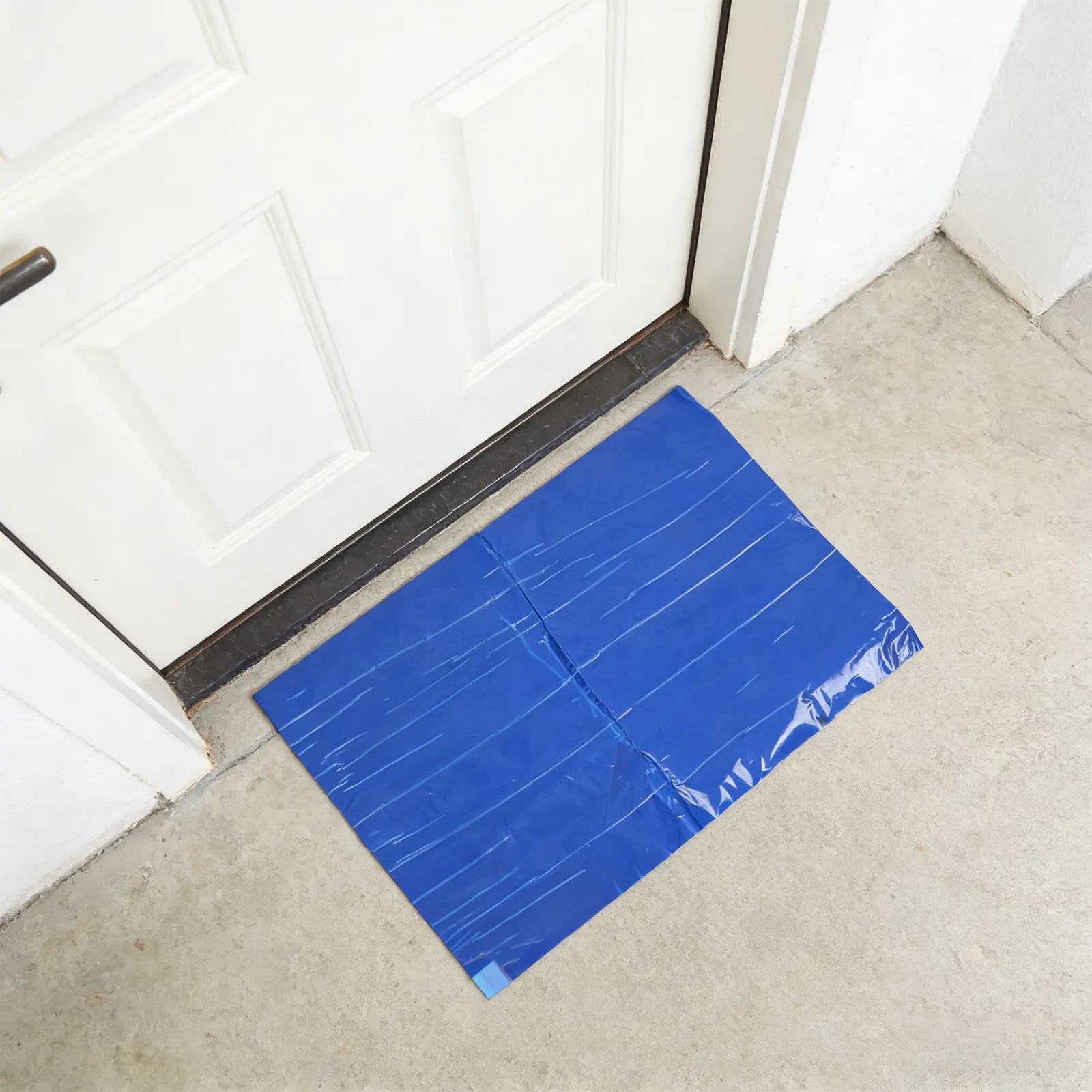 4 Juegos de Alfombrillas Adhesivas para Zapatos, Azules, 23.6x17.7, Alfombrillas Despegables para Eliminación de Polvo y Suciedad, para Salas Limpias, Hospitales, Puertas de Entrada y Construcción