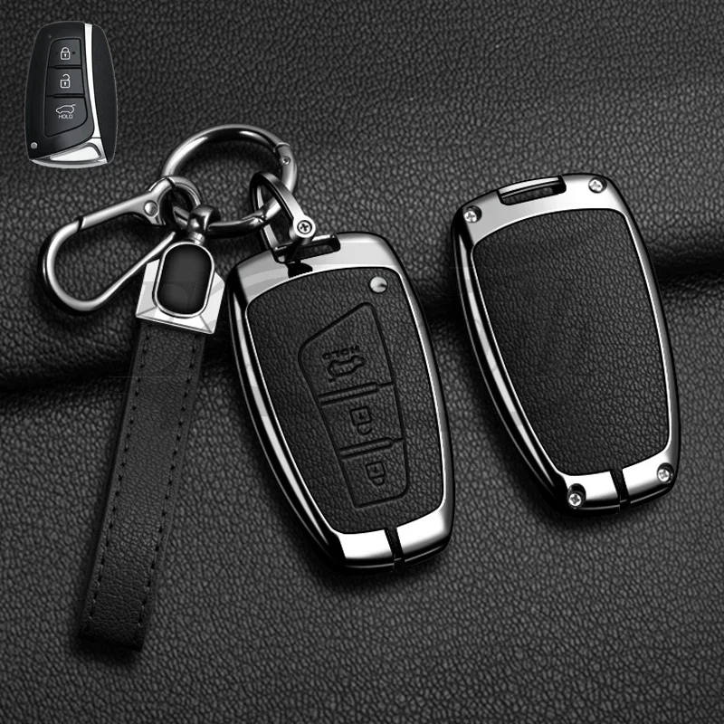 Autoschlüssel-Hülle für Hyundai Grand Santa Fe 3 DM Ix45 Ix35 Genesis DH Grandeur Azera HG Equus Zubehör – Detail 9