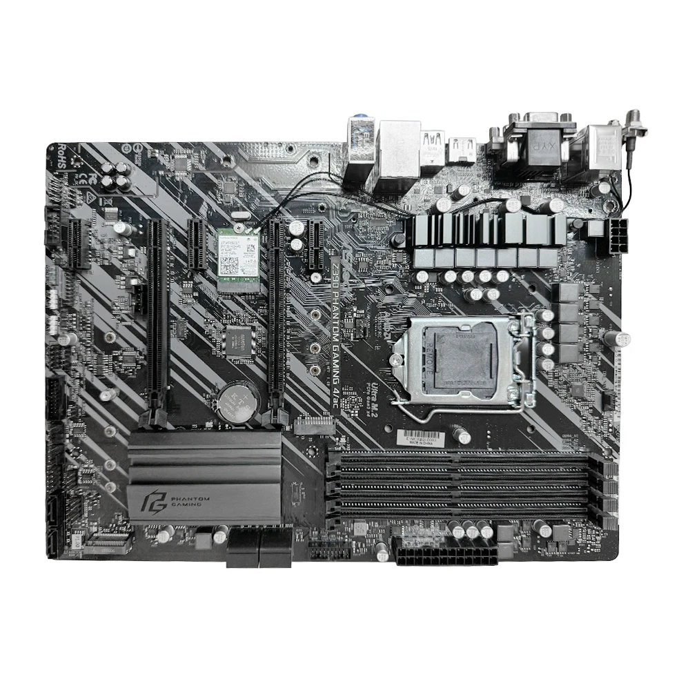 Imagem -03 - Placa-mãe de Canal Duplo Suporta Asrrock-z390 I9-9900kf I7-9700 Cpu Ddr4 4300mhz Mais oc 128g Hdmi Lga 1151 Pcie 3.0 Atx