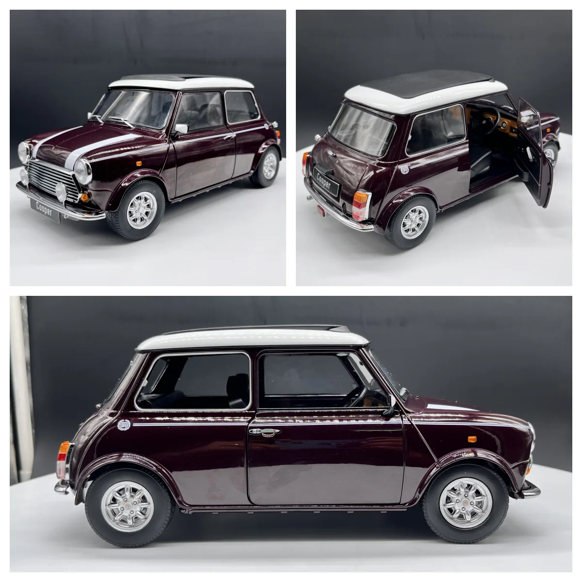 KK 1:12 Scale Diecast Alloy Luxury Cooper Vintage Toy Car Model Classic Adult Collectible Souvenir Gift Static Display Ornaments