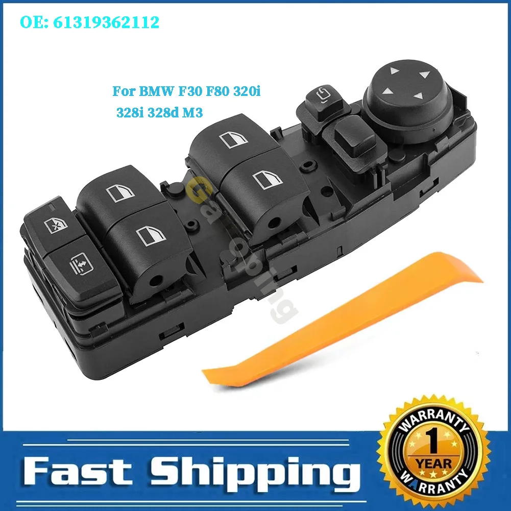 

Electric Power Master Window Control Switch Front Left For BMW F30 F80 320i 328i 328d M3 2012 - 2018 Car Accessories 61319362112