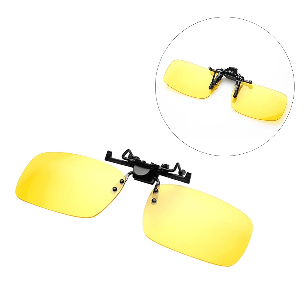 

2pc Polarized Sunglasses Clip Lightweight Night Driving Glasses Compatible Resin Lenses AntiGlare Outdoor Sports Eyewear