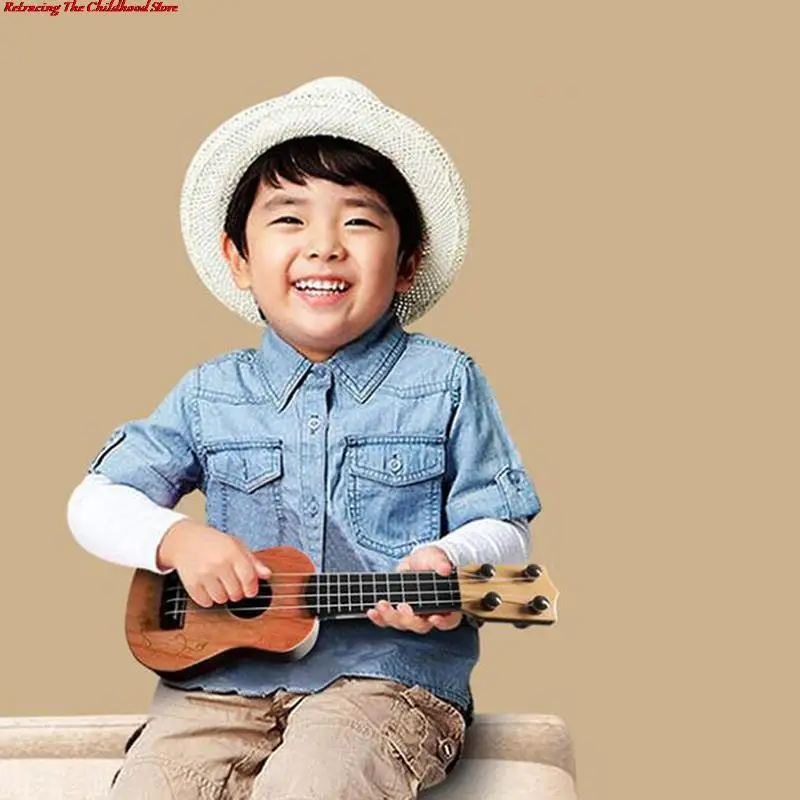 Classical Ukulele Children Guitar Toy Mini Guitar Musical Instruments Kids Early Education 4 Strings Small Guitar Nice Gift