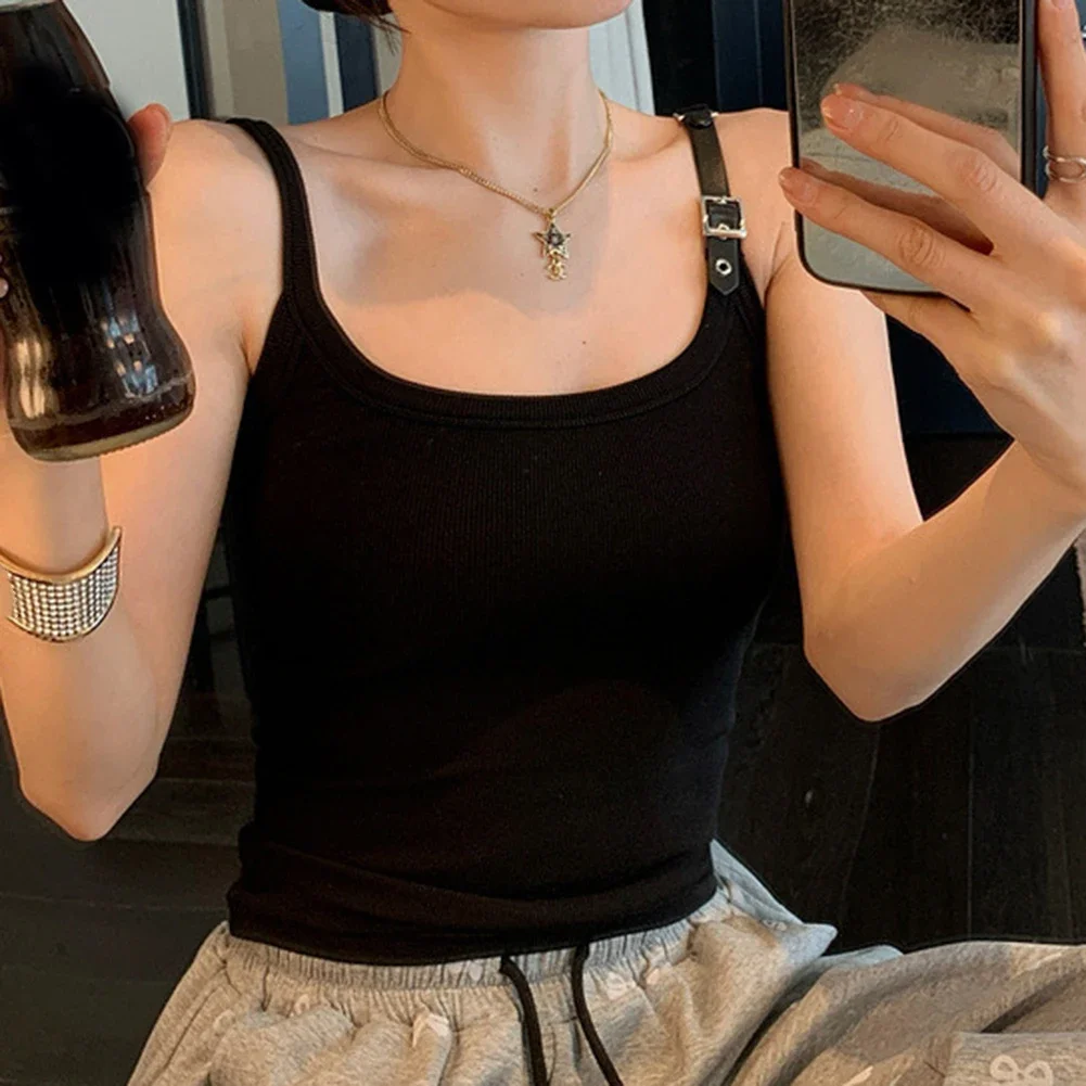 

Casual Top Inner Wear Everyday Wear Fashionable Design Medium Stretch Solid Pattern Summer Wear For Casual Outfits