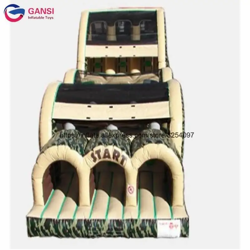 Commercial Durable Inflatable Slide Bouncer Combo ,Air Bounce Game Inflatable Fun Obstacle Course