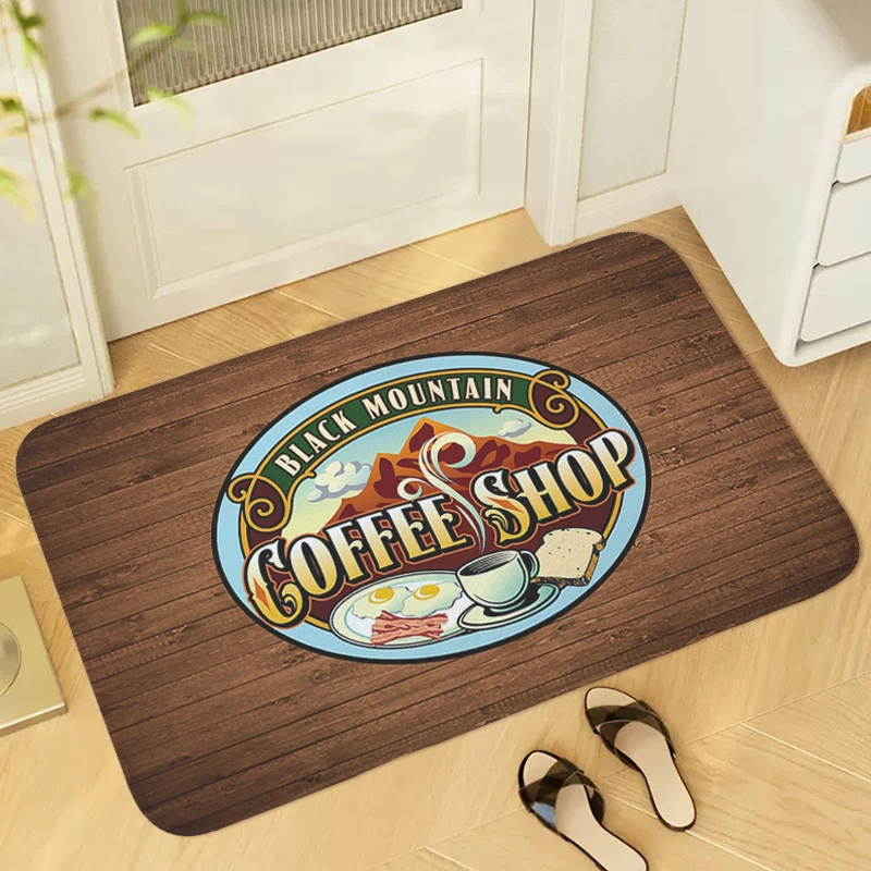 

Café Carpet Entrance of House Bedroom Living Room Rug Slip-resistant Hallway Kitchen Floor Mats Non-slip Home Decor Items