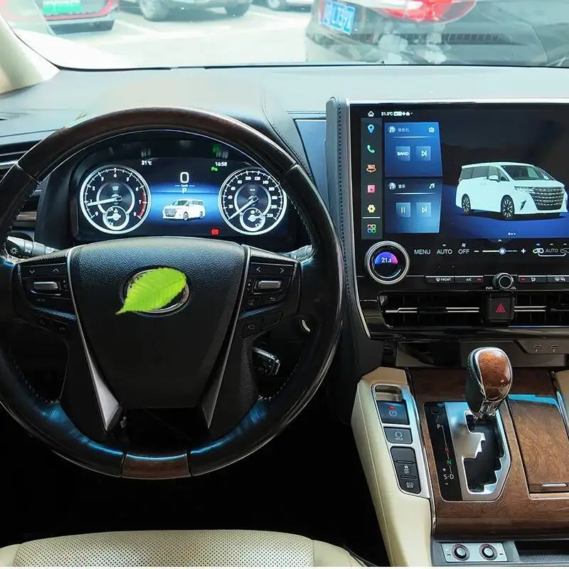 12.3'' CarPlay Virtual Cockpit Dashboard For TOYOTA Alphard Vellfire 2015-2022 Fuel Hybrid Digital LCD Cluster Instrument Panel