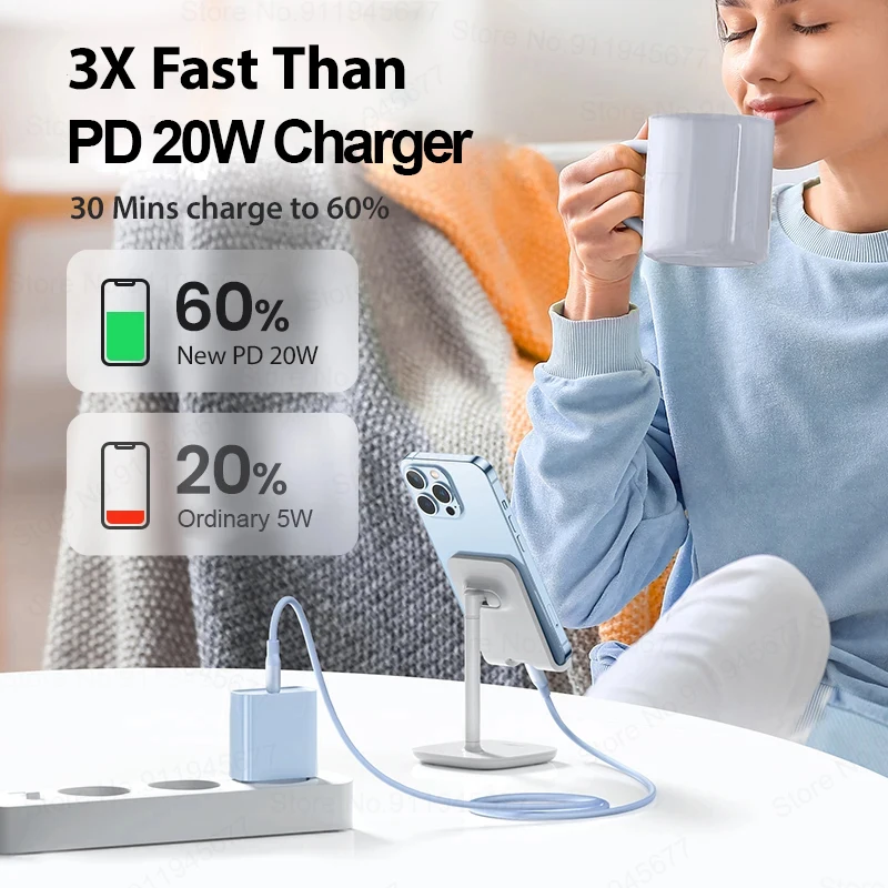 PD 20W Fast Charger For iPhone 11 14 13 12 Pro Max Plus Mini XR XS USB C Charge For iPad Air Pro Fast Charging Phone Accessories