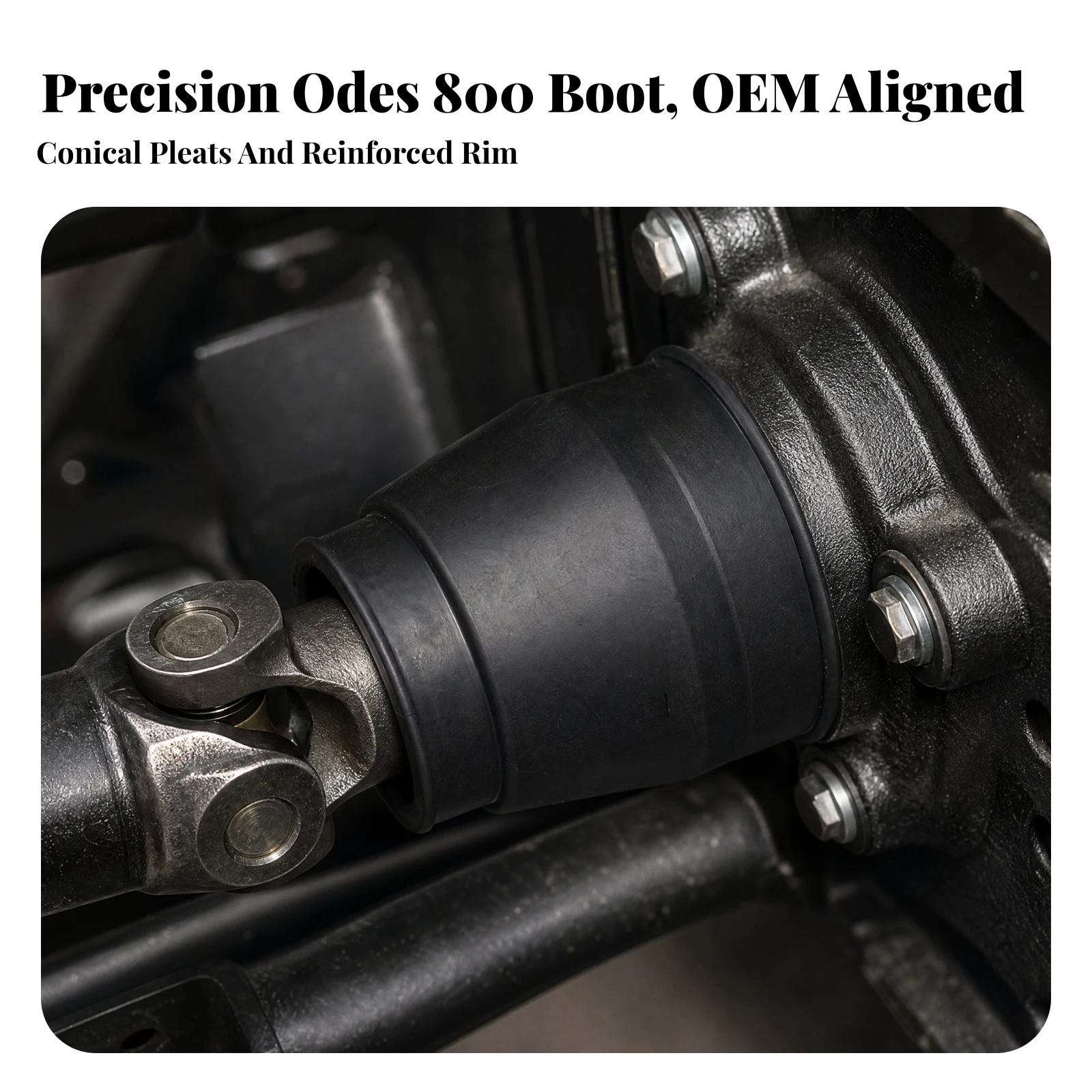 ATV Part Flexible ODES RM800 Driveshaft Boot Front Driveshaft Boot Sleek for ATV Mechanics, Drivetrain Repair