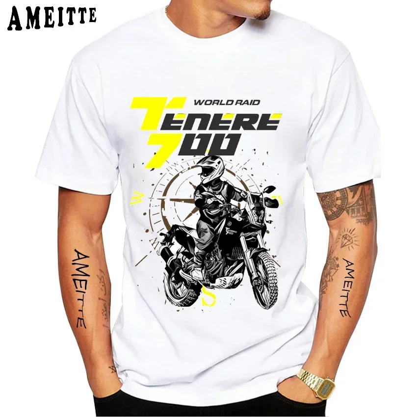 Tenere 700 T7 Explore Edition SuperTenere 1200 Moto Sport Tshirt Men Short Sleeve GS Adventure Rider Motorcycle T-Shirt Boy Tees