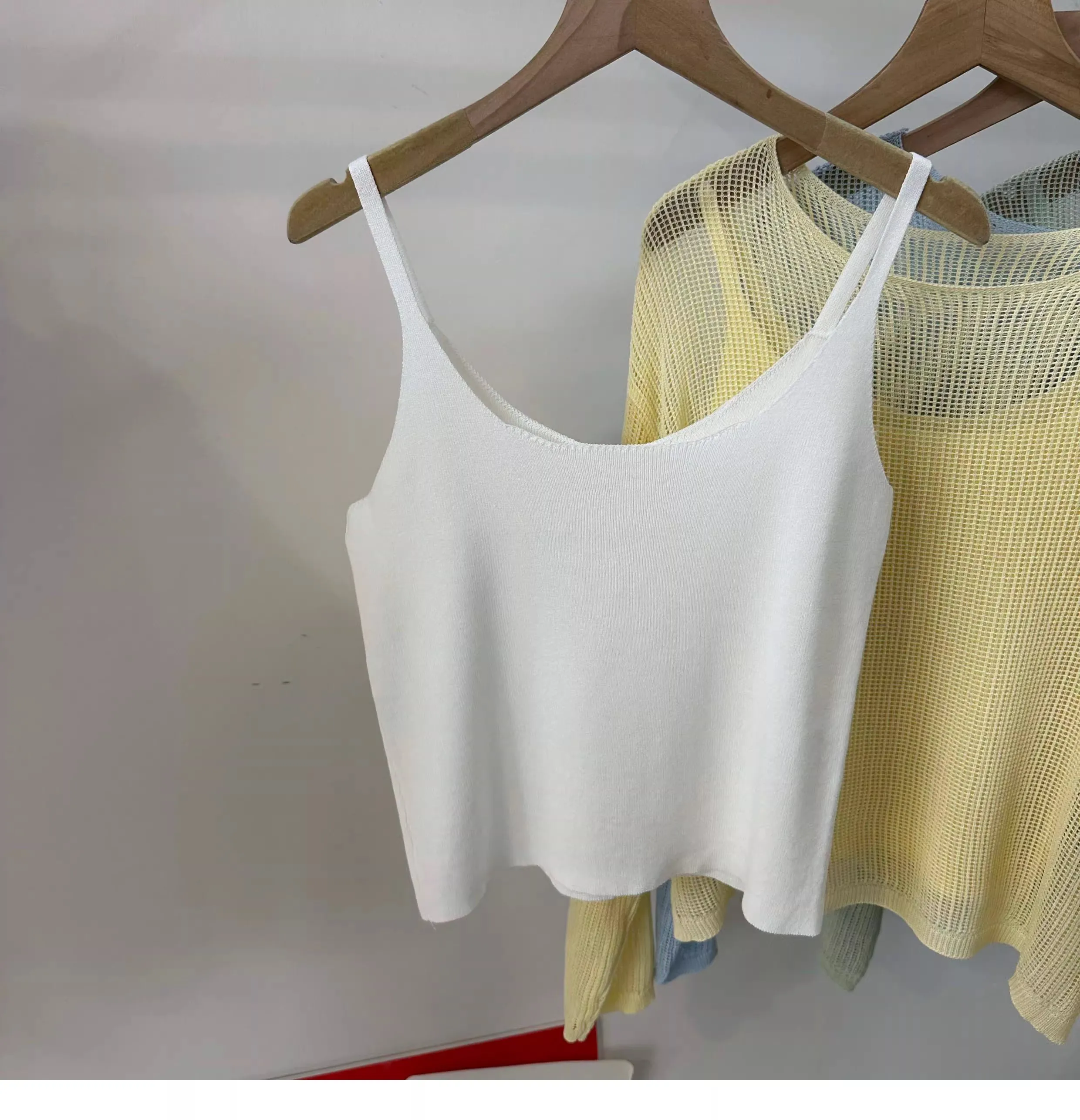 Ausgehöhlte Langarm-Strickbluse 2026 – Neues Sommer-Sonnenschutz-Cover-Up und figurfreundliches zweiteiliges Cami-Set – Detail 11