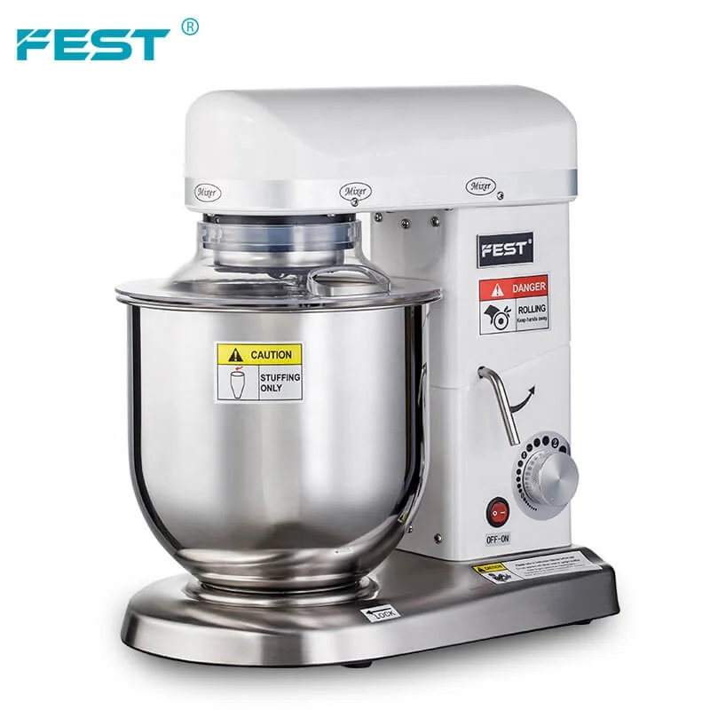 Professional 7L multifunction kitchen dough mixer food processor vertical cream butter egg and flour blender mixer electric