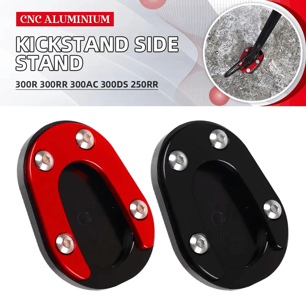 

FOR LONCIN VOGE 300R 300RR 300AC 300DS 250RR Motorcycle CNC Kickstand Enlarge Plate Foot Side Stand Enlarger Extension Support