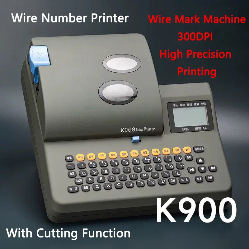 Wire Number Printer, Wire Label Number Tube Printer, Heat Shrink Tube Label Marking Machine, Wire Code Tube Marking Machine
