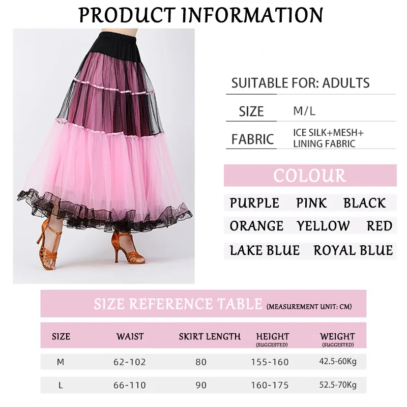 Modern Dance Costumes Fashionable Versatile Mesh Large Skirt Social Performances Dance Dresses Performance Costumes Daily Outfit