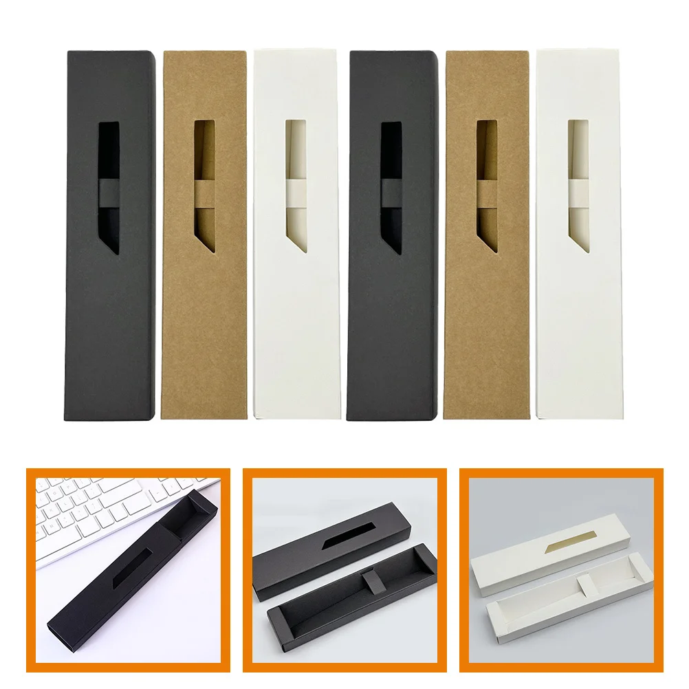 

6Pcs Paper Pen Holder Sleeve Single Fountain Pen Case Pencil Pouch Lightweight Organizer Stationery Storage