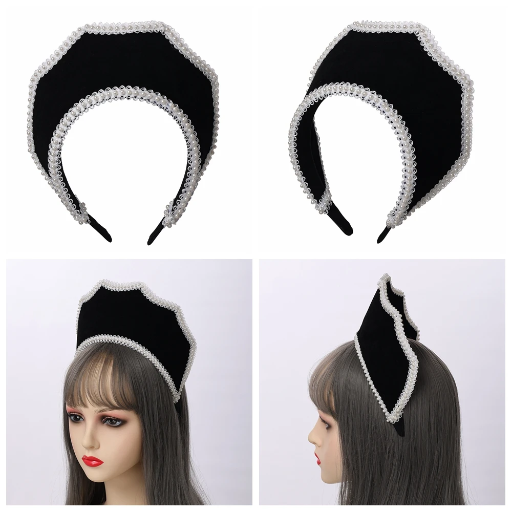 Mittelalterliche Göttinnenkrone Kopfschmuck Königliche Französische Königin Frauen Cosplay Accessoires Haarreif – Detail 5