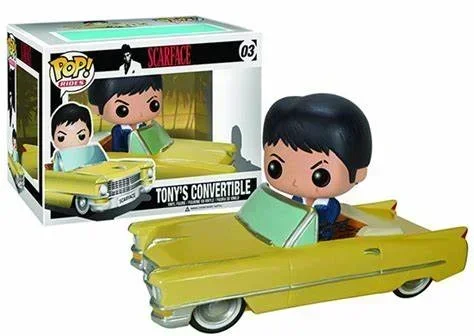 Funko Movies Rides Scarface TONY'S CONVERTIBLE Tony Montana # 86 Vinyl Action Figures Collection Model Toys for Children Gift