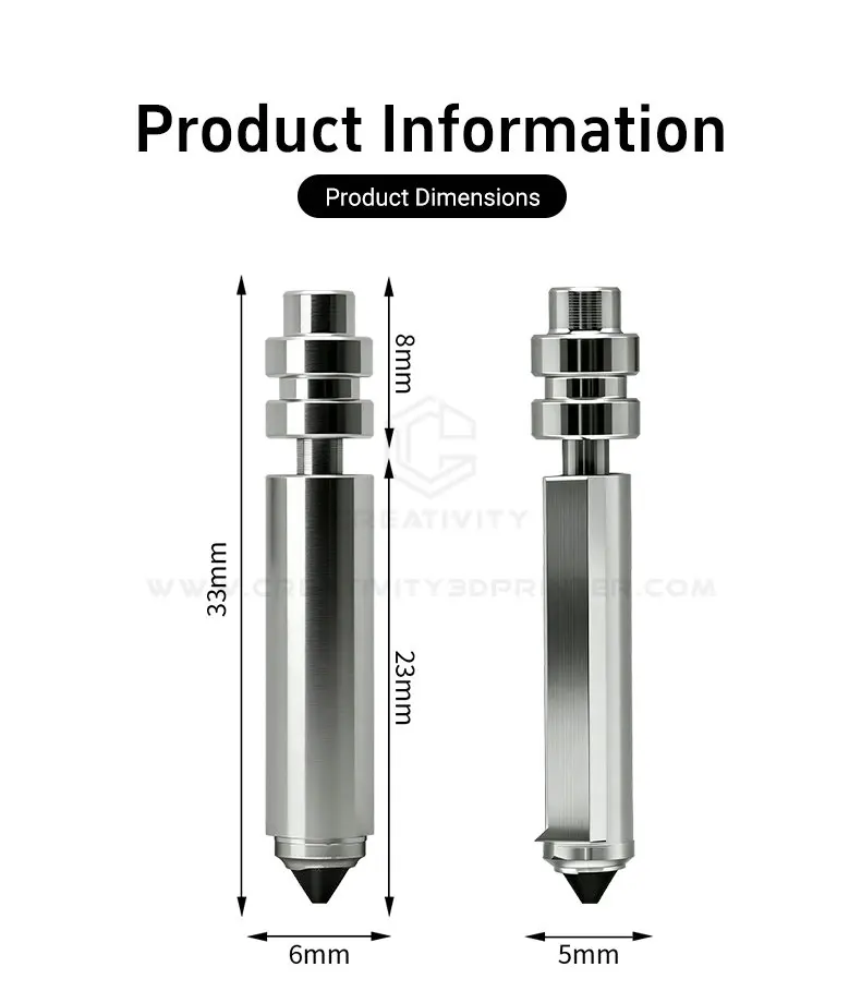 Für Anycubic Kobra X Düsen-Sets mit Silikon-Reinigungsbürste & Abdeckung 0,2-0,8MM Bimetall-Düse für Kobra 4 3D-Drucker-Teile – Detail 9
