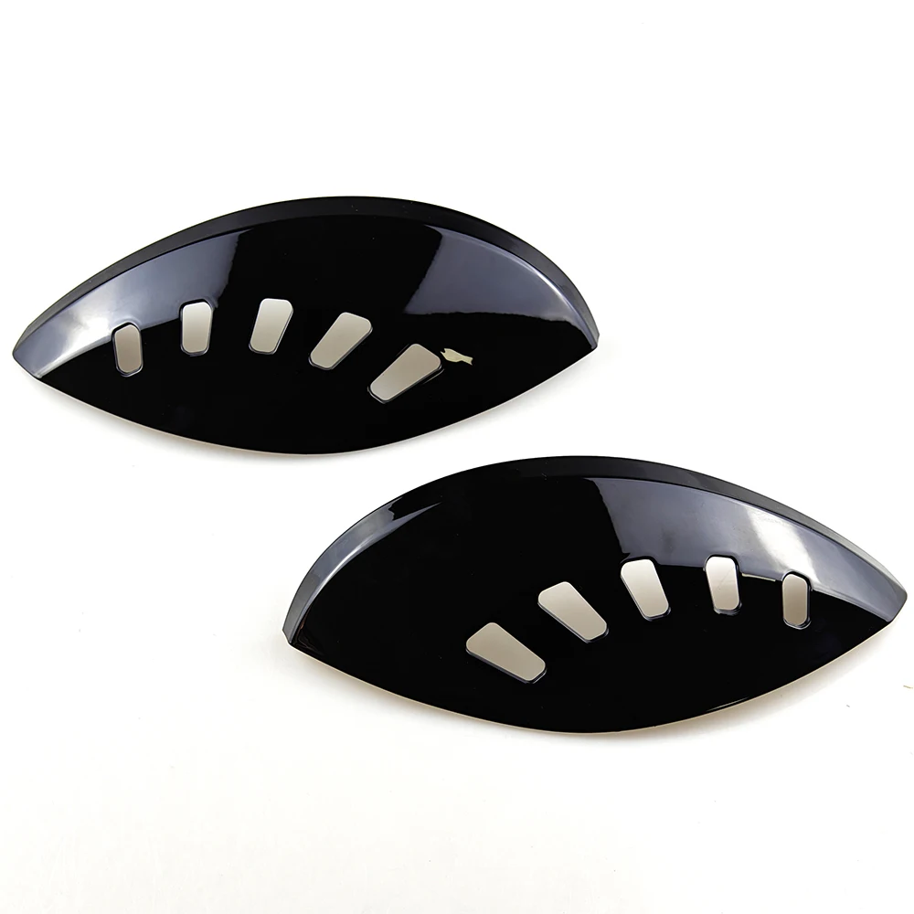 High Quality ABS Plastic Glossy And Matt Black Color New Angry Eyelid For Fiat 500 Abarth 696 595 With Washer Cover