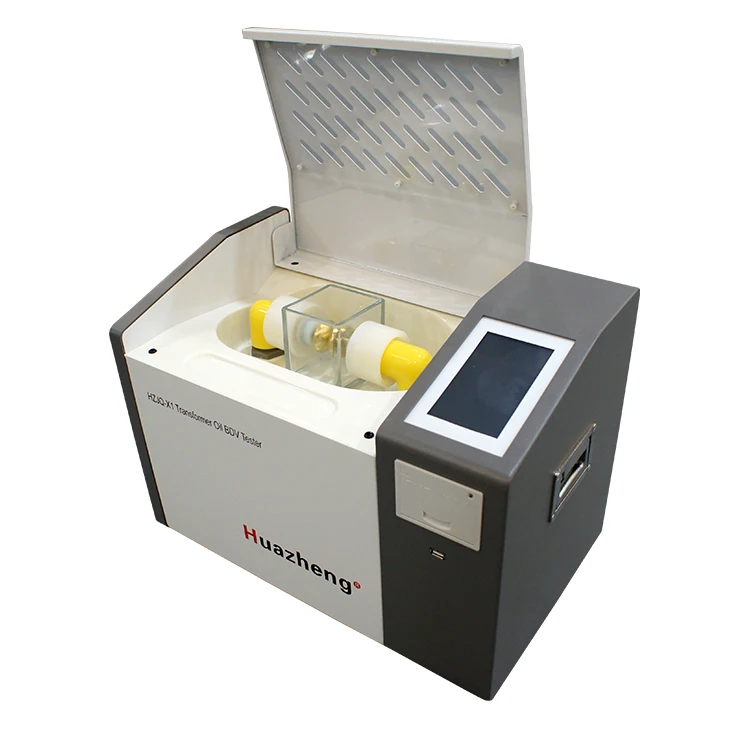 Huazheng  Insulating Oil Dielectric Strength Tester 0-80kV Automatic Transformer Oil Insulation BDV Test Kit