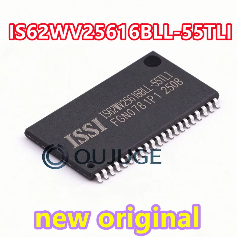 (1-100PCS)New Original IS62WV25616BLL-55TLI TSOPII-44 static random access memory chip SRAM 4Mb 256Kx16