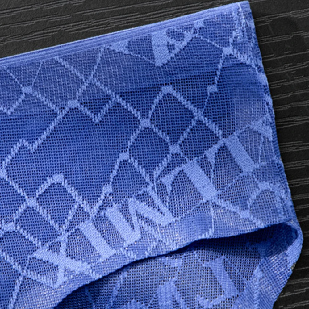 

1 шт. мужские дышащие сетчатые трусы с буквенным принтом, перспективное легкое нижнее белье, мужские сексуальные трусики, нижнее белье, шорты