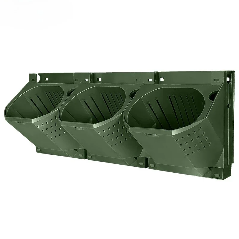 Vertical Three-dimensional Greening Plant Wall Multi Layer Planting Box Wall Mounted Plastic Flower Trough Planting Flower Pots