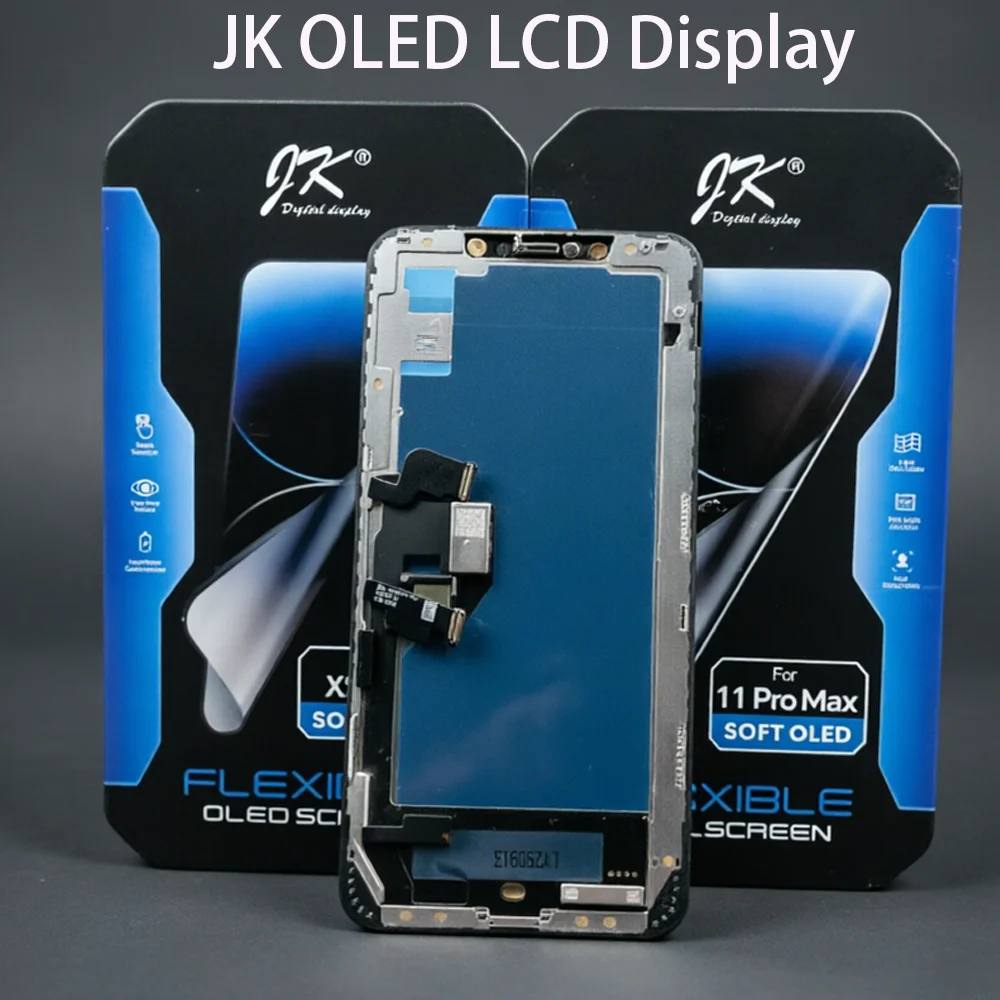 JK OLED LCD Pantalla Replacement For iPhone 14 15 16 13Pro 14Pro 15Pro 16pro 17Pro Max Display Digitizer Touch Screen Complete