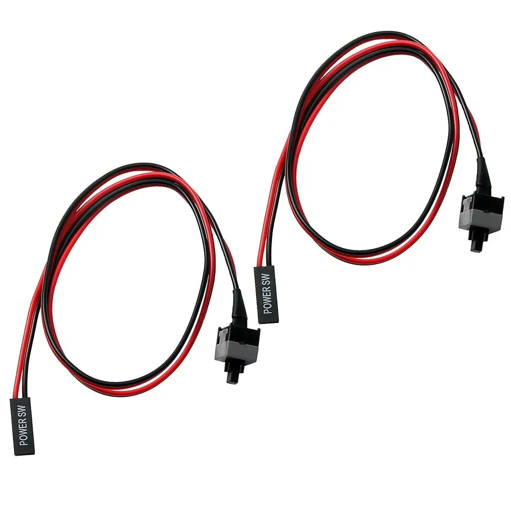 2x Replacement Computer Motherboard Power Cable & Switch On/Off/Reset
