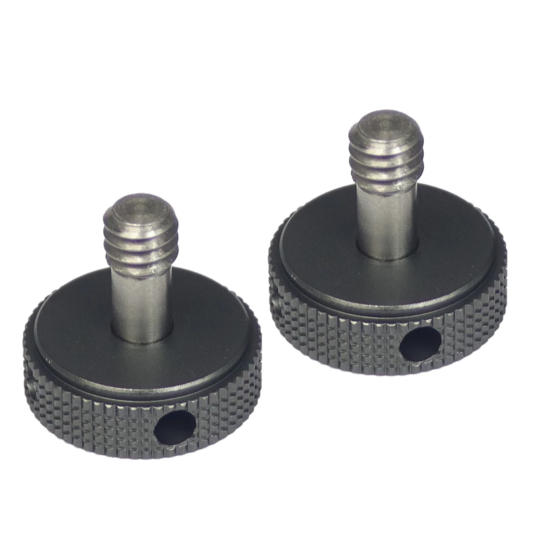 2 stücke 1/4 "Edelstahl Schraube CNC Daumen Knopf Stativ Kamera Stehen Blitzlicht Montage Adapter DSLR Schnell Release platte Halterung – Detail 13