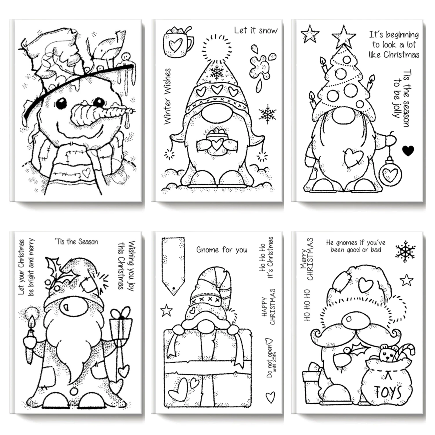 11*16cm Christmas Gnome Snowman Clear Silicone Stamps for Scrapbooking Card Making Craft Album Diary Decoration Original Stamps