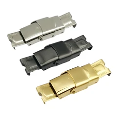10x3mm Stainless Steel Clasps Watchband Sillicon Clasps 10mmx3mm for Flat 10mm Leather Strip