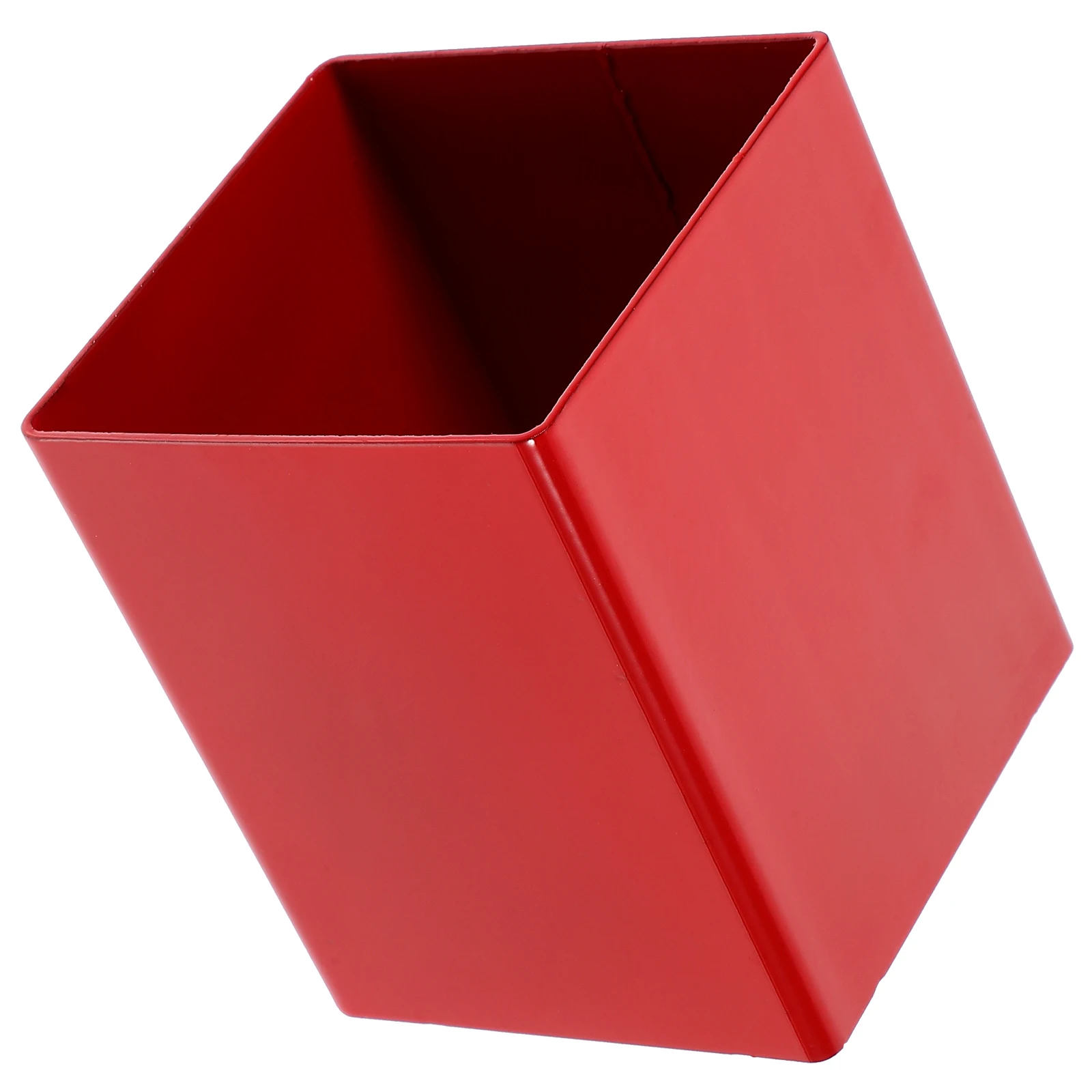 

Metal Pen Holder Red Sturdy Non Large Capacity Desk ganizer Pencil Cup Storage Bucket Pen Pencil Holder Office Accessories