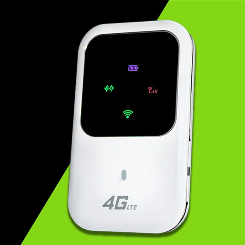 جهاز توجيه واي فاي بجيب MiFi للسيارة ، نقطة اتصال لاسلكية مع فتحة لبطاقة Sim ، مودم محمول ، 4G ، Mbps