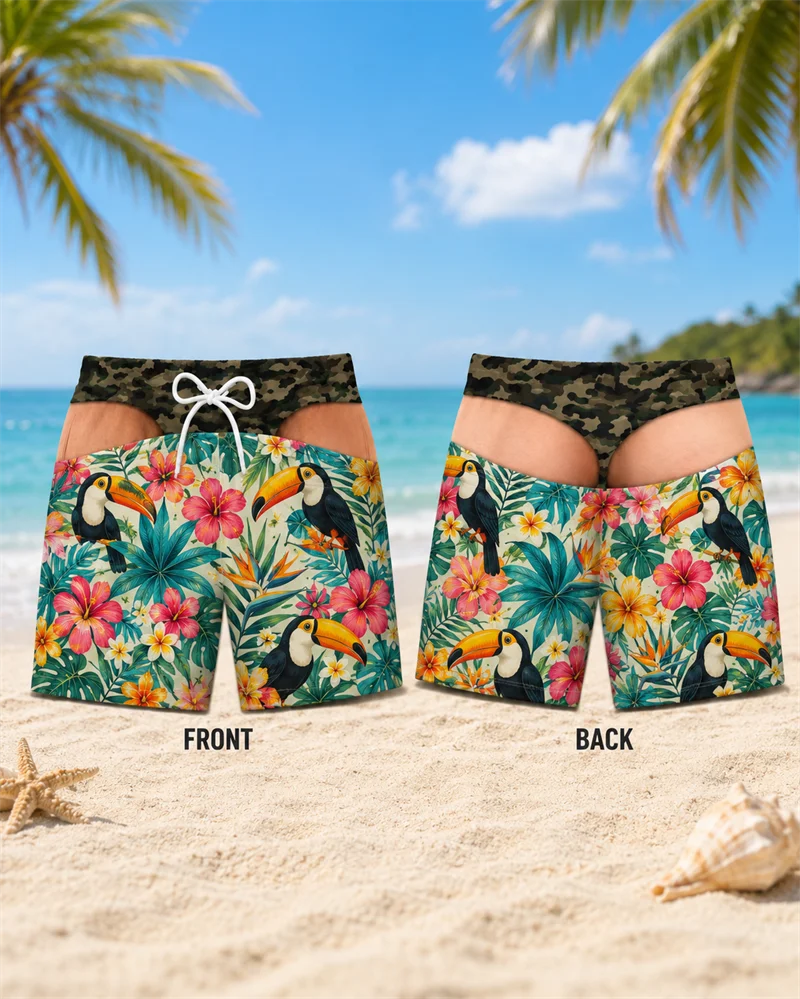 Mens Hawaiian Parrot Beach Sho - огляд і ціна Plant Parenthood