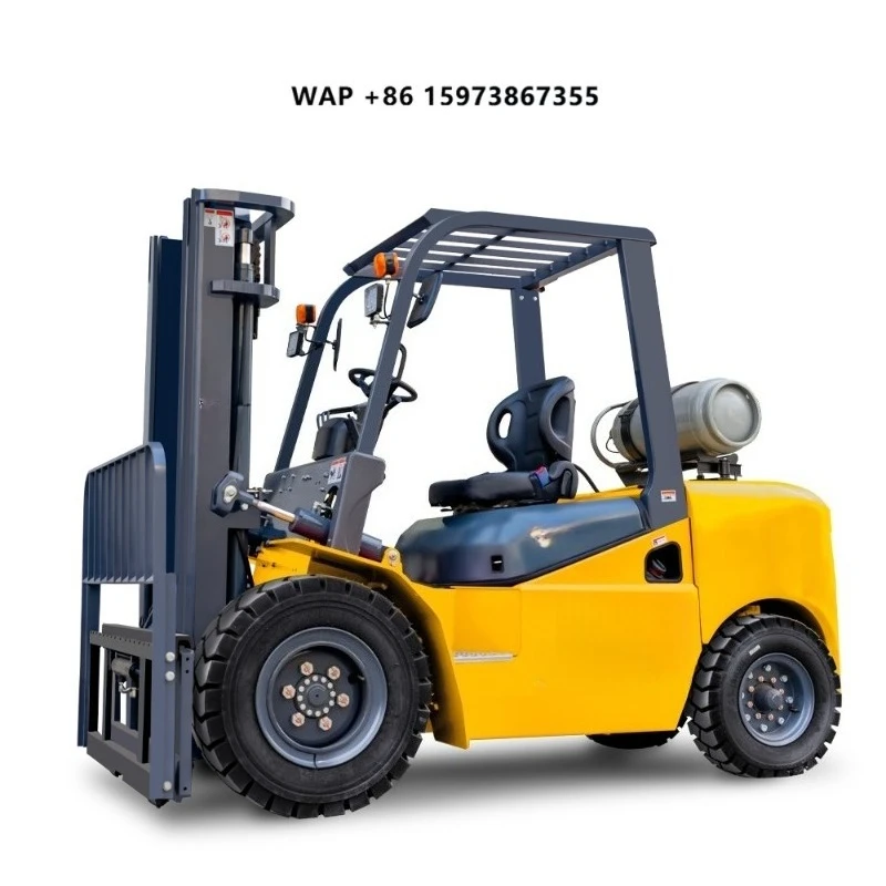 Mini Fork Lift Truck 3 Stage Triple Container Mast Gas Forklift 300BLS 4000LBS LPG Forklift With Epa Engine