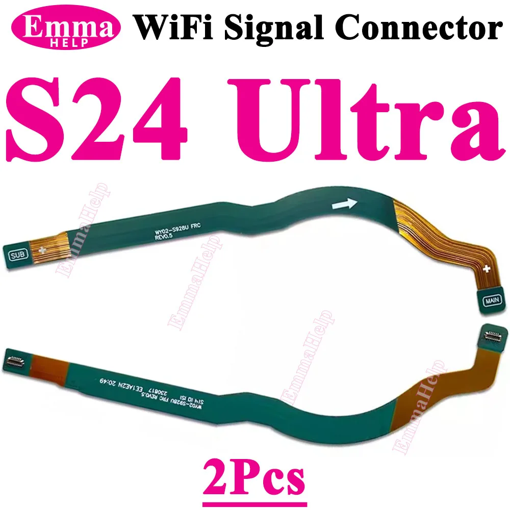 2Pcs Wi-Fi Signal Antenna Main Board Connector Motherboard Flex Cable For Samsung S20 S21 S22 S23 S24 Plus Ultra G988 S906 G981 image 3